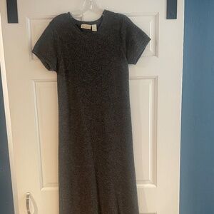 J. Jill Gray Sweater Maxi Dress Sz Small